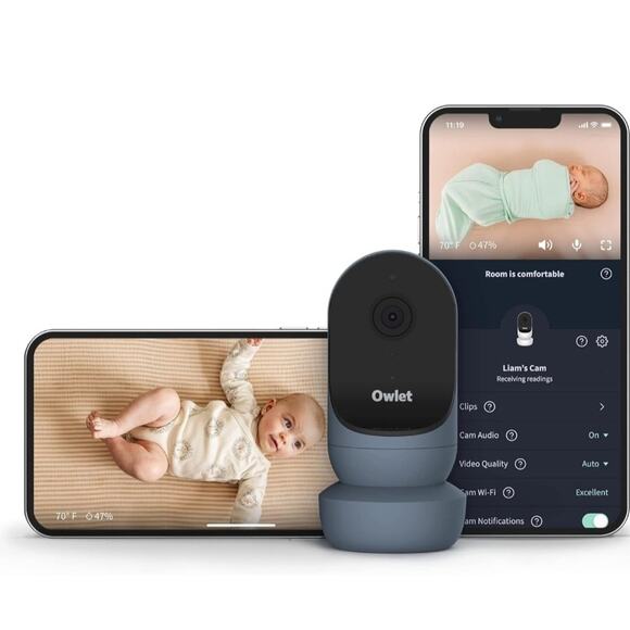 Owlet Cam 2 - Smart Baby Monitor, Stream Secure HD Video and Audio, Bedtime Blue - Picture 1 of 5